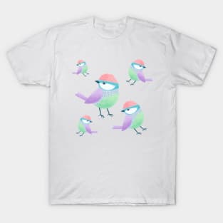 Little baby bird, Blue tit sticker T-Shirt